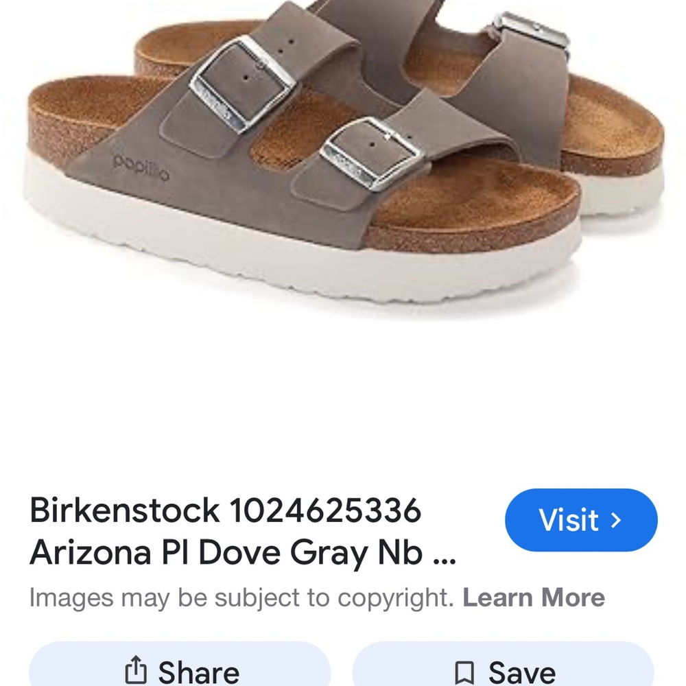 Birkenstock Papillio Adult  Sandals with Silver Buckles
